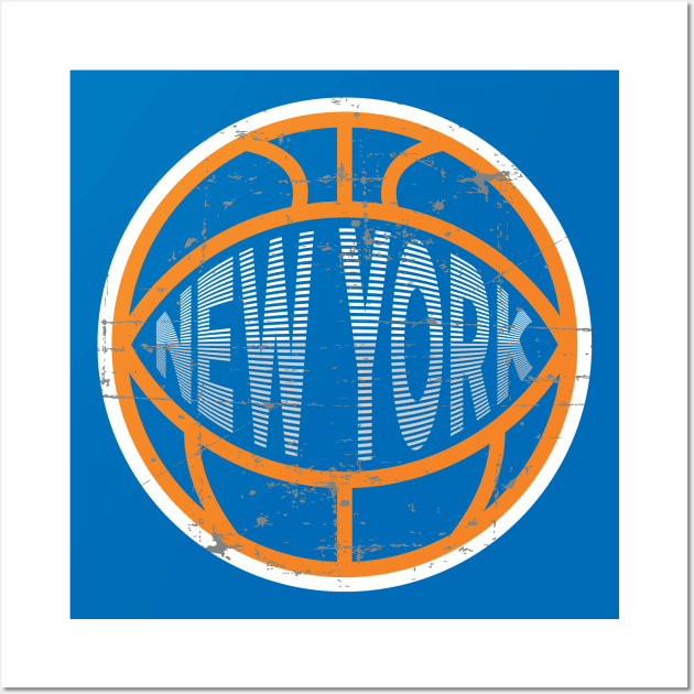 New York Basketball 2 Wall Art by HooPet